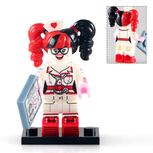 Harley Quinn Nurse Custom DC Comics Supervillain Minifigure - Minifigure Bricks