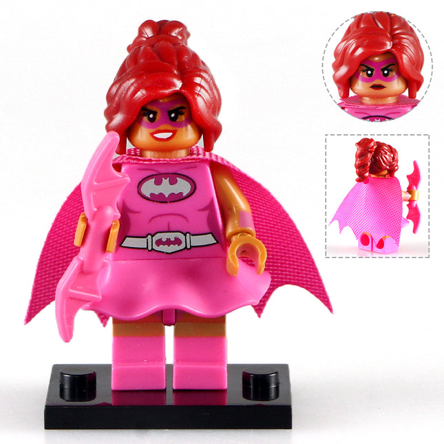 Pink Power Batgirl Custom DC Comics Superhero Minifigure - Minifigure Bricks