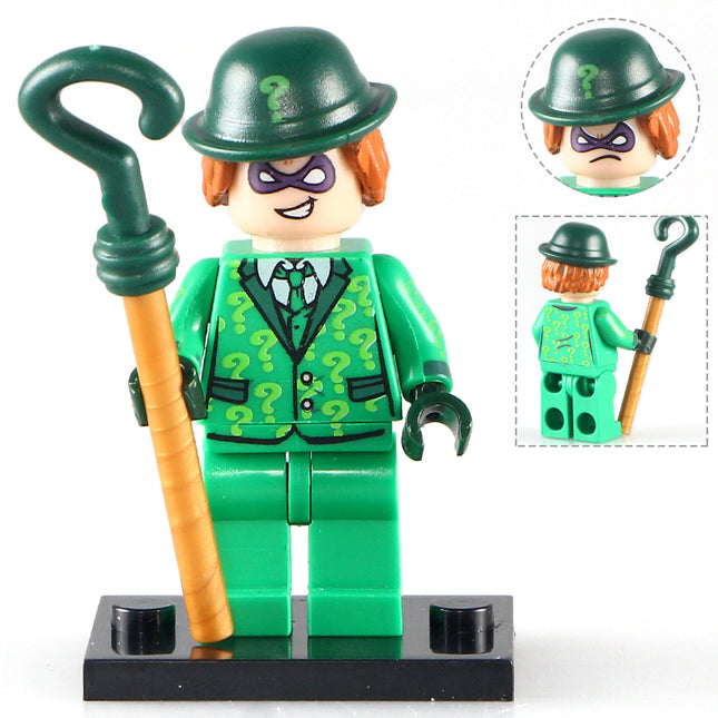The Riddler from the Batman Movie DC Comics Supervillain Minifigure v2 - Minifigure Bricks