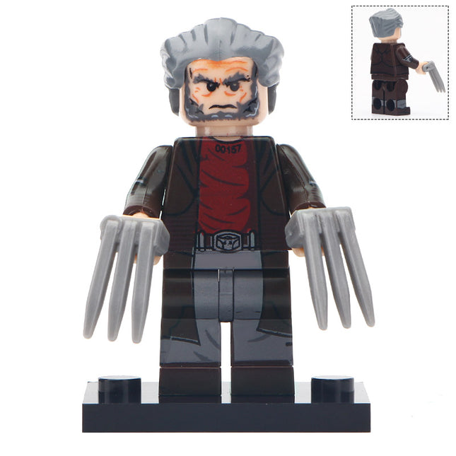 Logan Wolverine (X-Men) Custom Marvel Superhero Minifigure - Minifigure Bricks