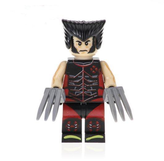 Wolverine (X-Men) Marvel Superhero Minifigure - Minifigure Bricks