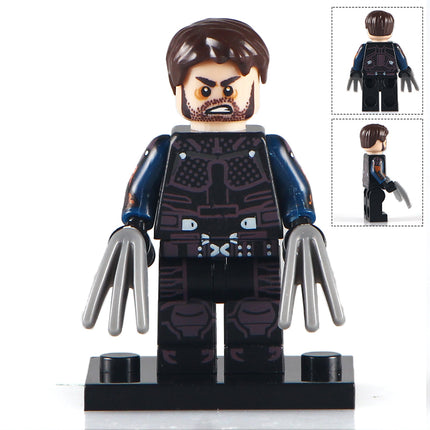 Logan Wolverine (X-Men) Custom Marvel Superhero Minifigure - Minifigure Bricks