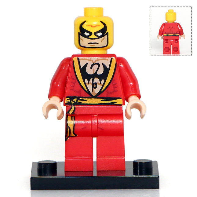 Red Iron Fist Custom Marvel Superhero Minifigure