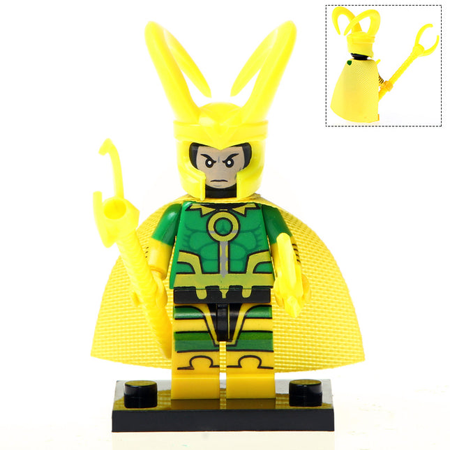 Classic Loki Custom Marvel Superhero Minifigure