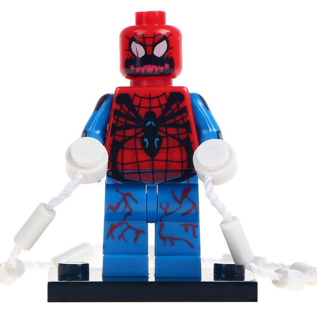 Carnage Spider-Man Custom Marvel Superhero Minifigure - Minifigure Bricks