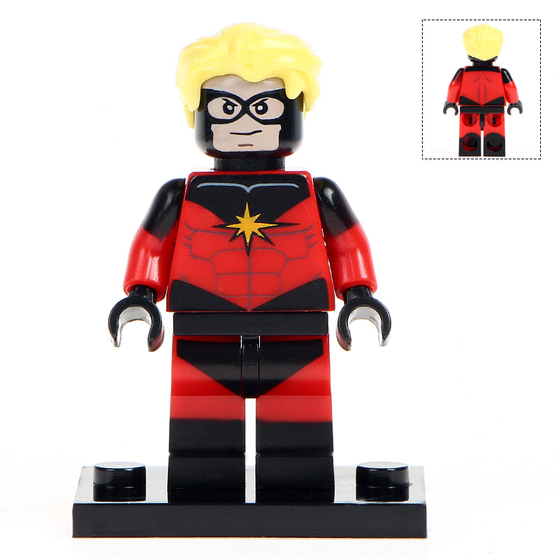 Classic Captain Marvel Custom Marvel Superhero Minifigure – Minifigure  Bricks