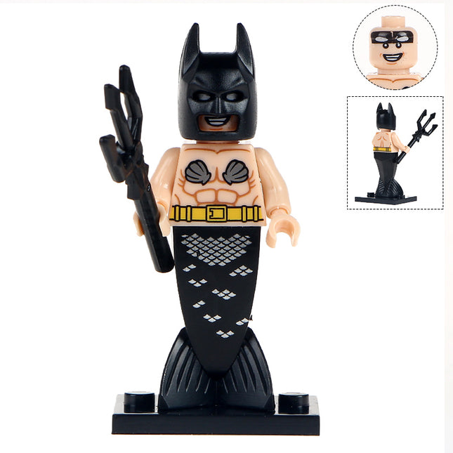 Mermaid Batman Batman Movie Series 2 DC Comics Super Hero custom Mini Figure - Minifigure Bricks