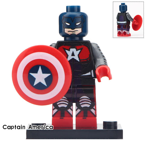 Captain America Custom Marvel Superhero Minifigure