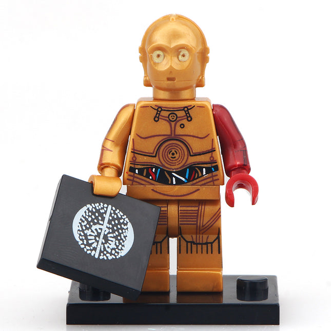 C-3PO Droid Red Arm custom Star Wars Minifigure - Minifigure Bricks