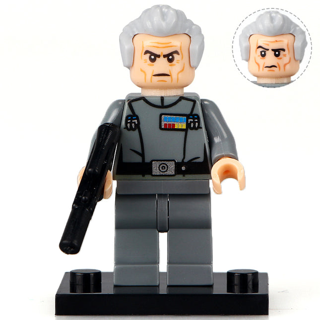 Grand Moff Tarkin custom Star Wars Minifigure - Minifigure Bricks