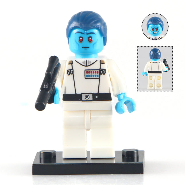 Grand Admiral Thrawn custom Star Wars Minifigure - Minifigure Bricks