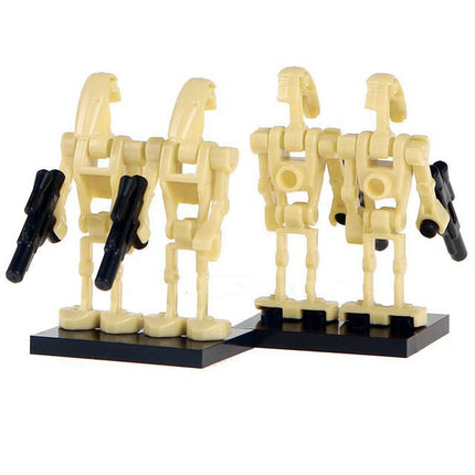 4 x Battle Droid B1 custom Star Wars Minifigure – Minifigure Bricks