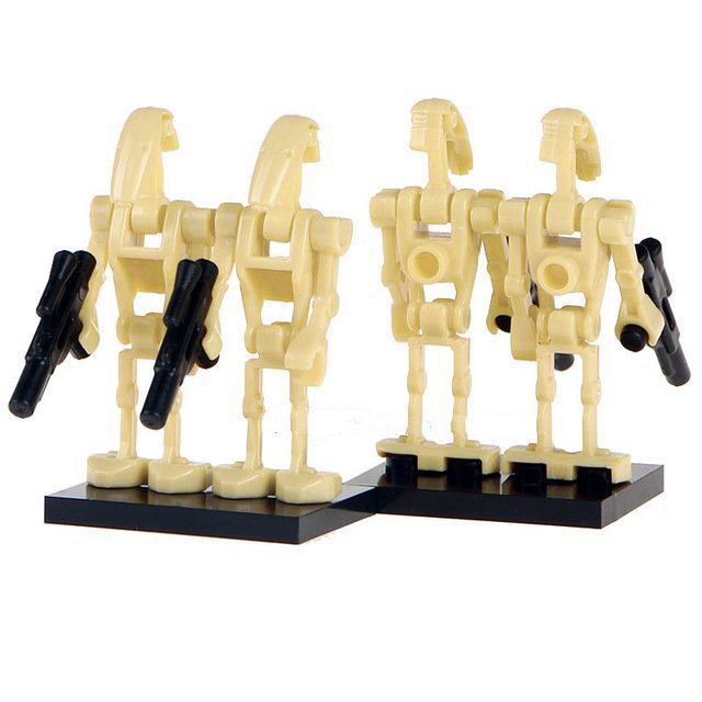 4 x Battle Droid B1 custom Star Wars Minifigure