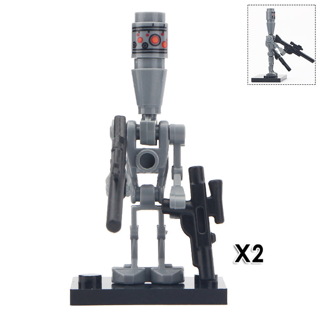 2 x IG-88 Droid custom Star Wars Minifigure - Minifigure Bricks