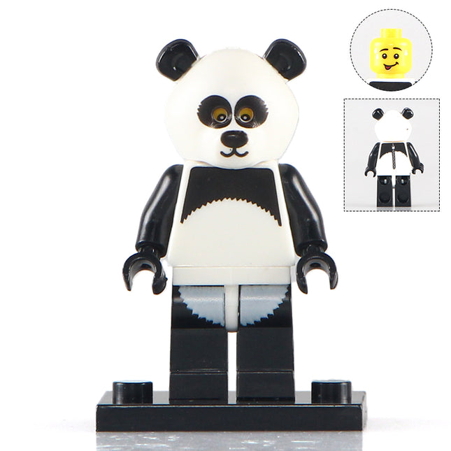 Panda Suit Man custom Collectable Series Minifigure