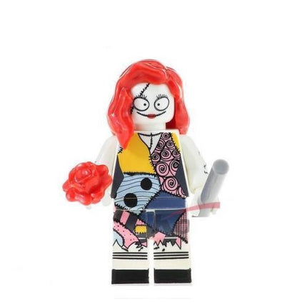 Sally Minifigure with flowers from The Nightmare Before Christmas - Minifigure Bricks