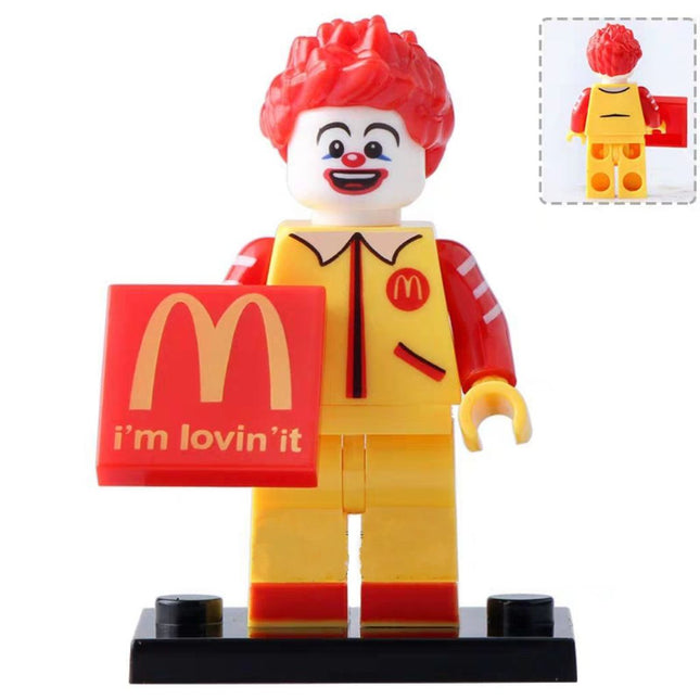 Ronald McDonald Fast Food Clown Minifigure