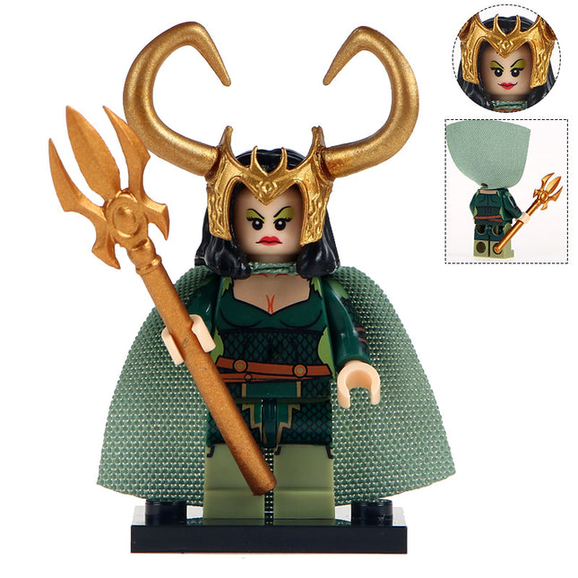 Lady Loki Custom Marvel Superhero Minifigure - Minifigure Bricks