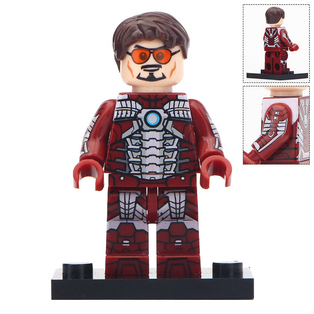 Tony Stark Iron Man Custom Marvel Superhero Minifigure