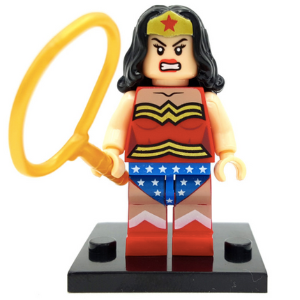 Wonder Woman DC Comics Superhero Minifigure - Minifigure Bricks
