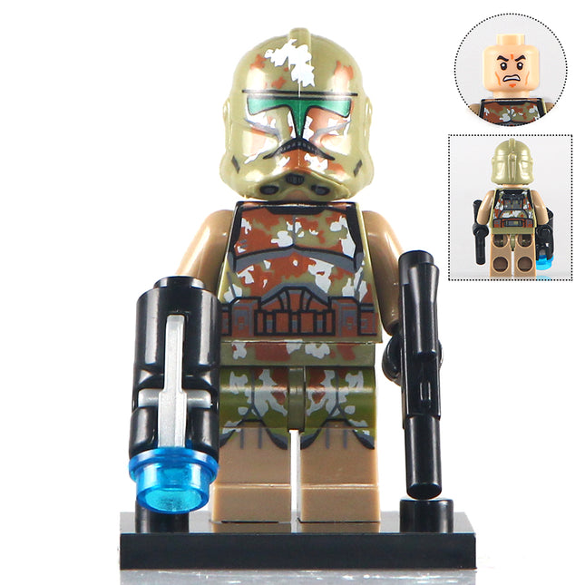 Kashyyyk Commander Clone Trooper Star Wars Minifigure - Minifigure Bricks