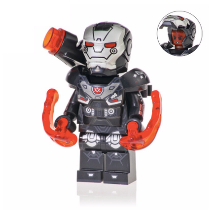 War Machine Custom Marvel Superhero Minifigure - Minifigure Bricks
