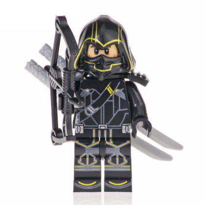 Hawkeye Clint Barton Custom Marvel Superhero Minifigure - Minifigure Bricks