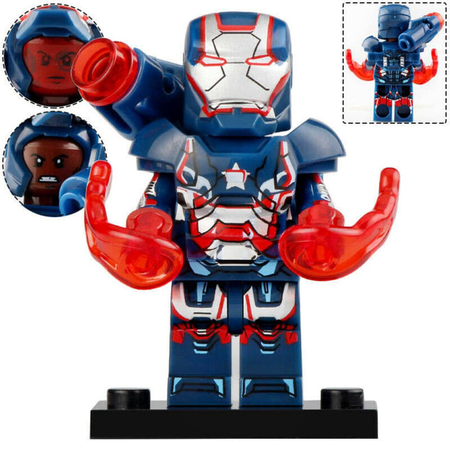 Iron Patriot Iron Man Custom Marvel Superhero Minifigure