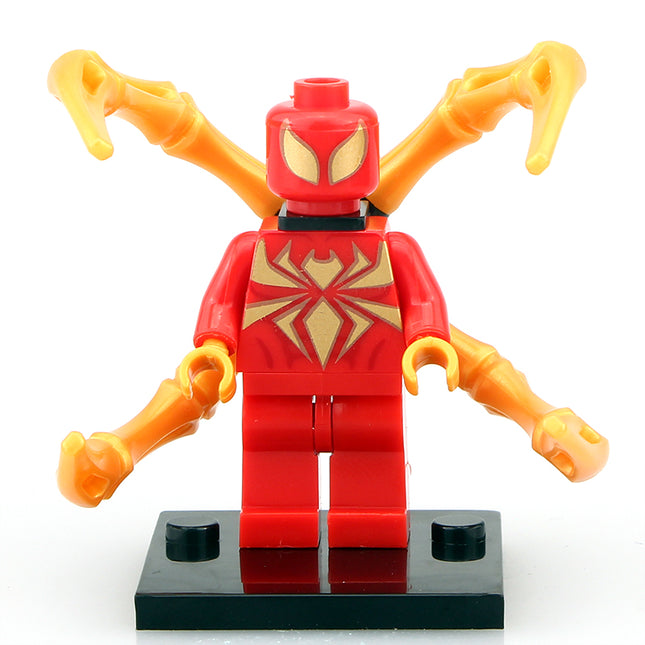 Iron-Spider Custom Marvel Superhero Minifigure - Minifigure Bricks