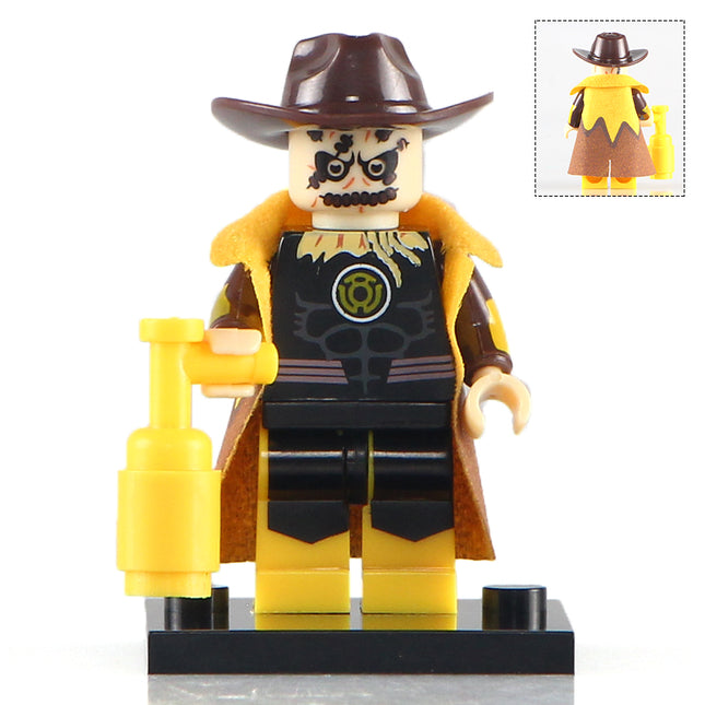 Yellow Lantern Scarecrow DC Comics Superhero Villain Minifigure - Minifigure Bricks