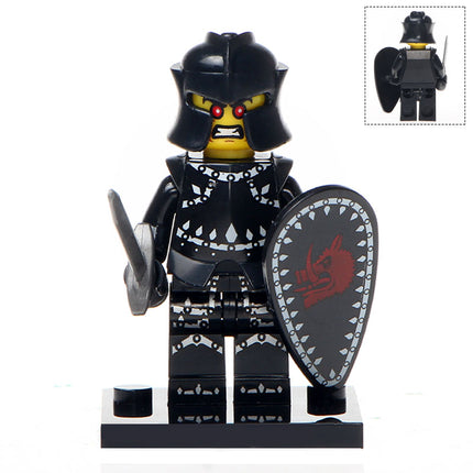 Evil Armoured Knight Minifigure - Minifigure Bricks