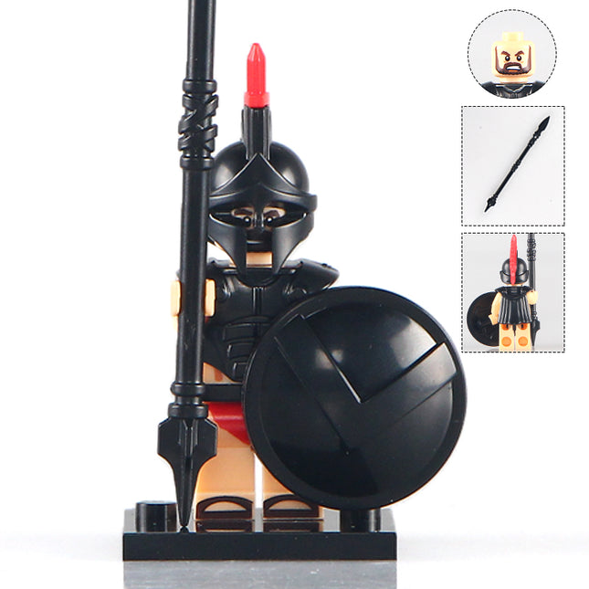 Spartacus Gladiator Minifigure with Armour - Minifigure Bricks