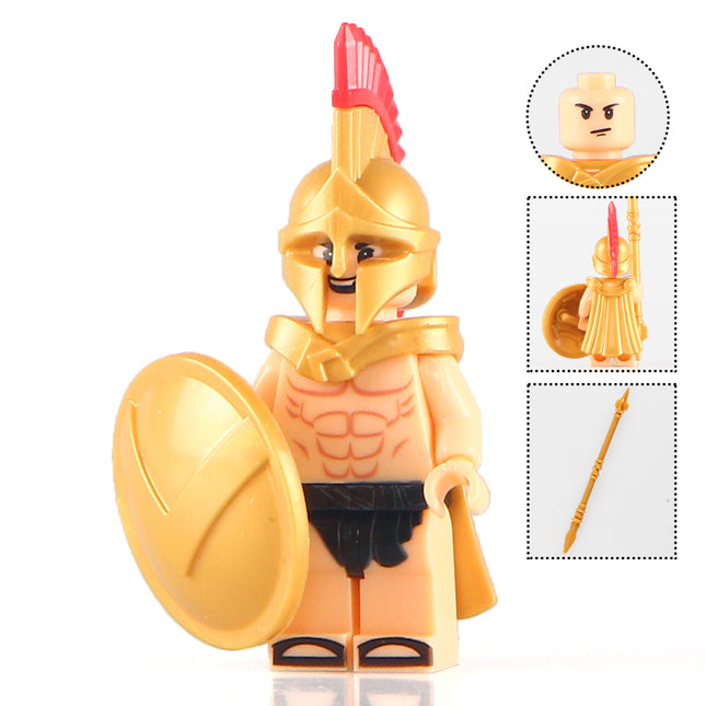 Spartan Warrior Minifigure - Minifigure Bricks