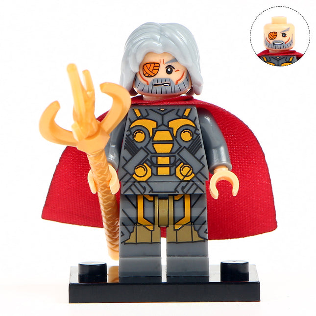 Odin Custom Marvel Superhero Minifigure Avengers King of Asgard - Minifigure Bricks