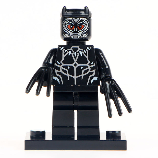 Black Panther Custom Marvel Superhero Minifigure - Minifigure Bricks