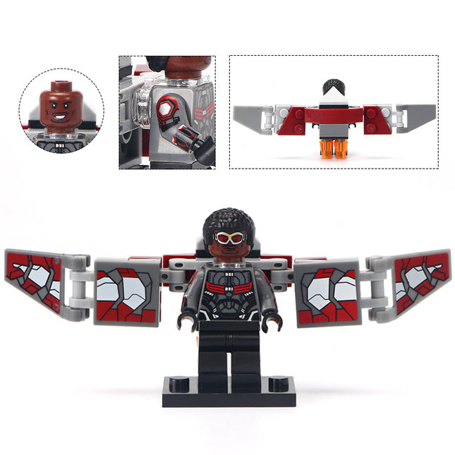 Falcon Custom Marvel Superhero Minifigure Avengers Infinity War - Minifigure Bricks