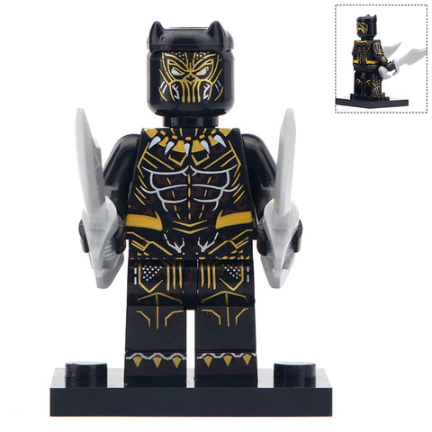 Erik Killmonger Custom Marvel Superhero Minifigure Black Panther - Minifigure Bricks