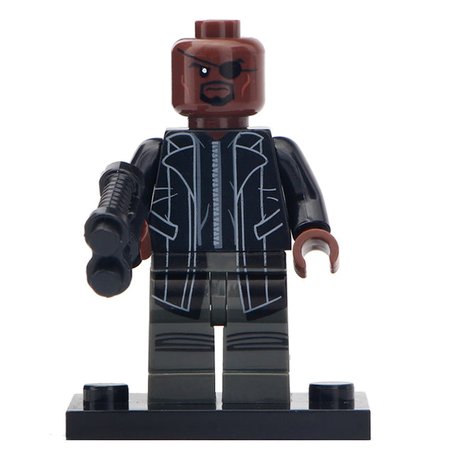 Nick Fury Custom Marvel Superhero Minifigure - Minifigure Bricks