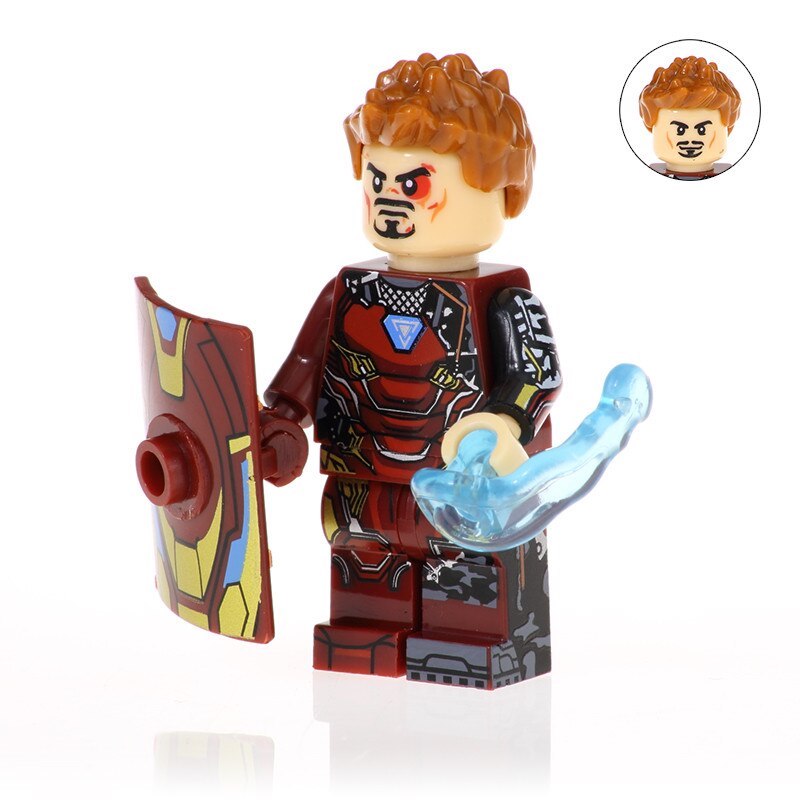 Iron Man Mark 50 with Shield custom Marvel Superhero Minifigure