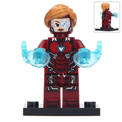 Peppa Potts Iron Man Suit Marvel Superhero Minifigure v2 - Minifigure Bricks