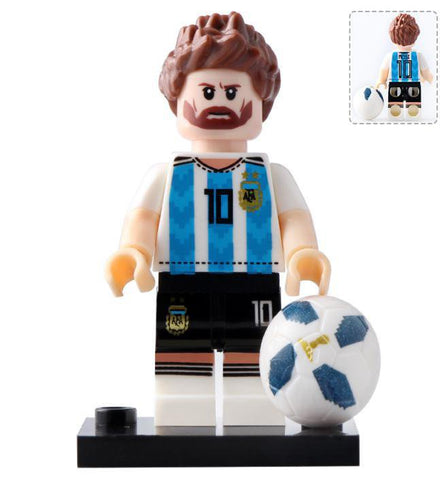 Lionel Messi Minifigure Argentine International Kit Football Legend