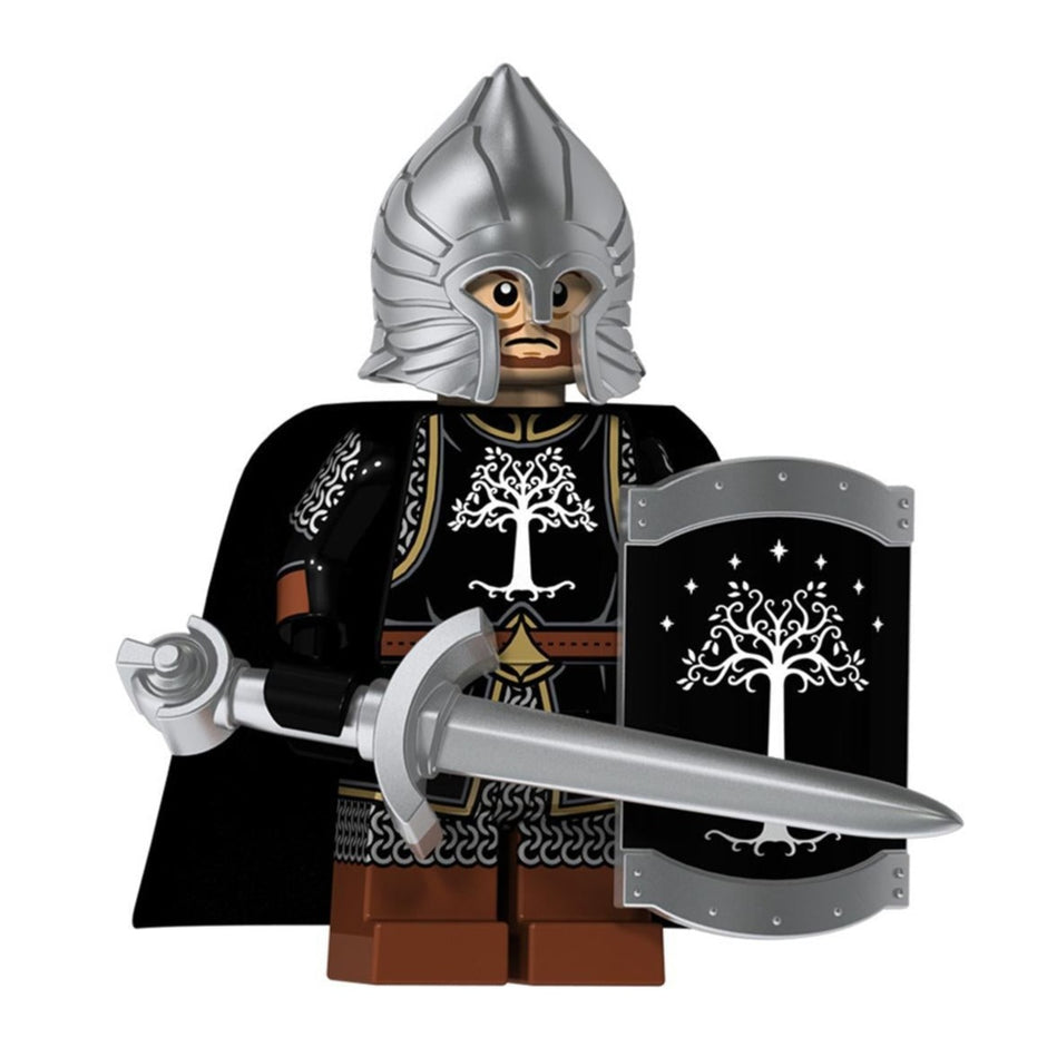 Gondor Soldier custom Lord of the Rings Minifigure Minifigure Bricks
