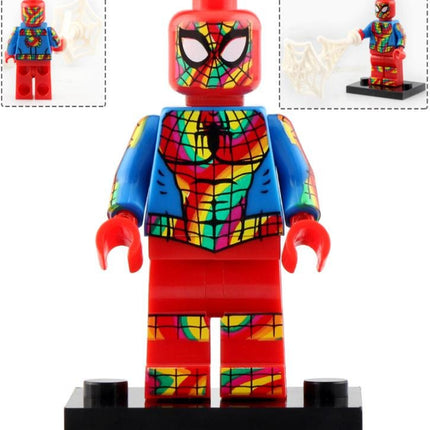 Spider-Man Rainbow Marvel Superhero Minifigure