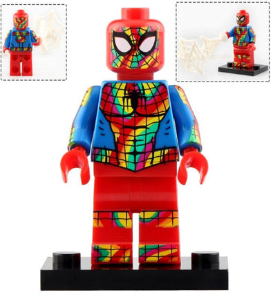 Spider-Man Rainbow Marvel Superhero Minifigure