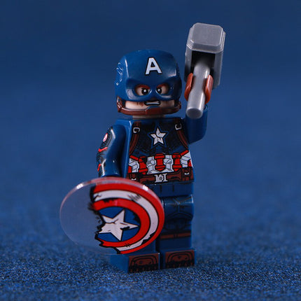 Captain America Damaged Custom Marvel Superhero Minifigure