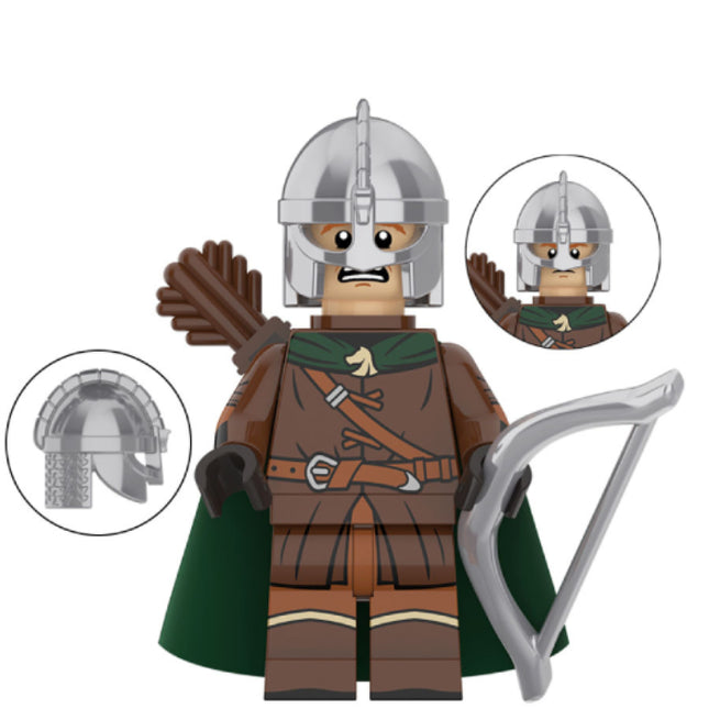 Rohan Warrior Archer custom Lord of the Rings Minifigure
