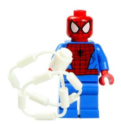Spider-Man with Rope Marvel Superhero Minifigure - Minifigure Bricks
