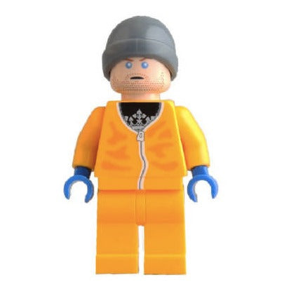 Jesse Pinkman Breaking Bad TV Series Minifigure  Orange LAB Uniform - Minifigure Bricks