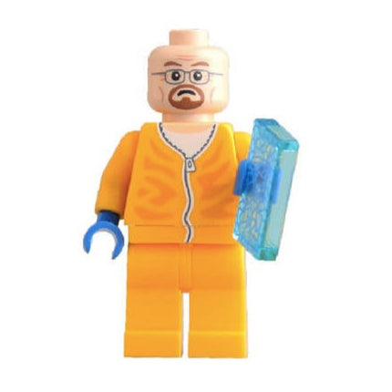 Walter White Orange LAB Suit Breaking Bad TV Series Minifigure - Minifigure Bricks