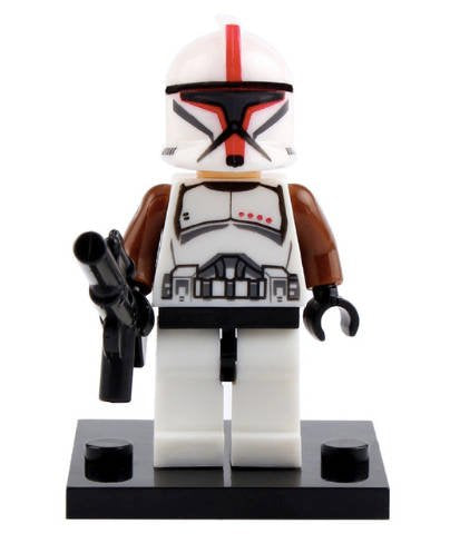 Clone Trooper Captain custom Star Wars Minifigure - Minifigure Bricks
